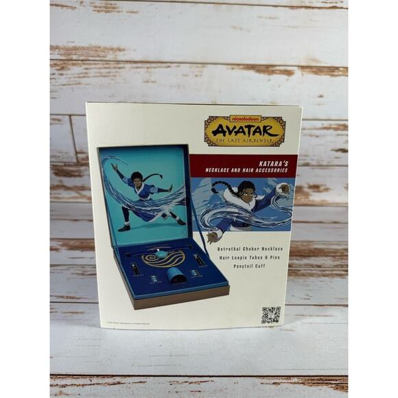 Avatar Katara Cosplay Necklace & Hair Accessories Box Set Blue Open Box - Picture 1 of 5
